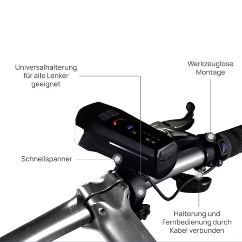 FISCHER FAHRRAD Fahrradbeleuchtung Set PLUS 100/130 Fernlicht + TWIN STOP LED Schwarz FISCHER FAHRRAD Fahrradbeleuchtung Set PLUS 100/130 Fernlicht + TWIN STOP LED Schwarz