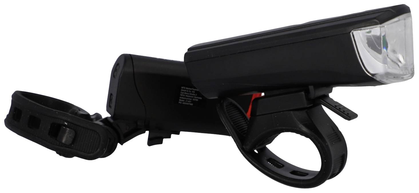 FISCHER FAHRRAD Fahrradbeleuchtung Set LED batteriebetrieben Schwarz