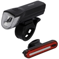 FISCHER FAHRRAD Fahrradbeleuchtung Set STOP-30/15 LED Schwarz FISCHER FAHRRAD Fahrradbeleuchtung Set STOP-30/15 LED Schwarz