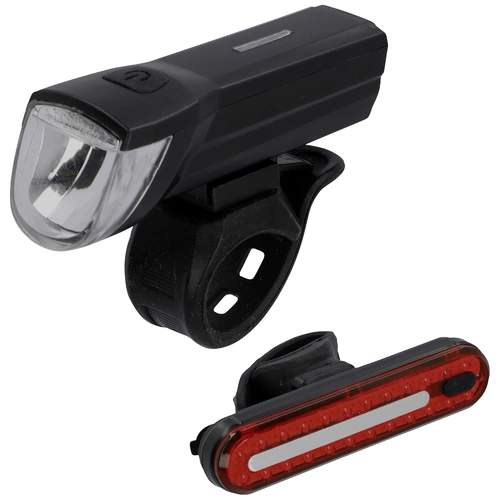 FISCHER FAHRRAD Fahrradbeleuchtung Set STOP-30/15 LED Schwarz FISCHER FAHRRAD Fahrradbeleuchtung Set STOP-30/15 LED Schwarz