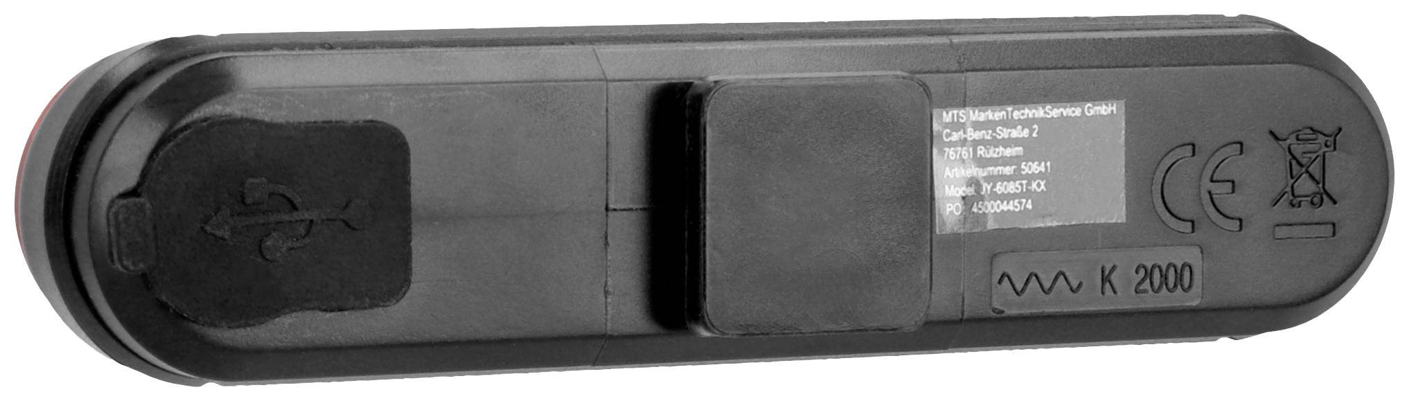 FISCHER FAHRRAD Fahrradbeleuchtung Set STOP-30/15 LED Schwarz