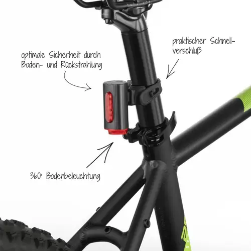 FISCHER FAHRRAD Fahrradbeleuchtung Set TWIN-60/30/15 LED Schwarz FISCHER FAHRRAD Fahrradbeleuchtung Set TWIN-60/30/15 LED Schwarz