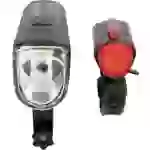 FISCHER FAHRRAD Fahrradbeleuchtung Set TWIN-60/30/15 LED Schwarz FISCHER FAHRRAD Fahrradbeleuchtung Set TWIN-60/30/15 LED Schwarz