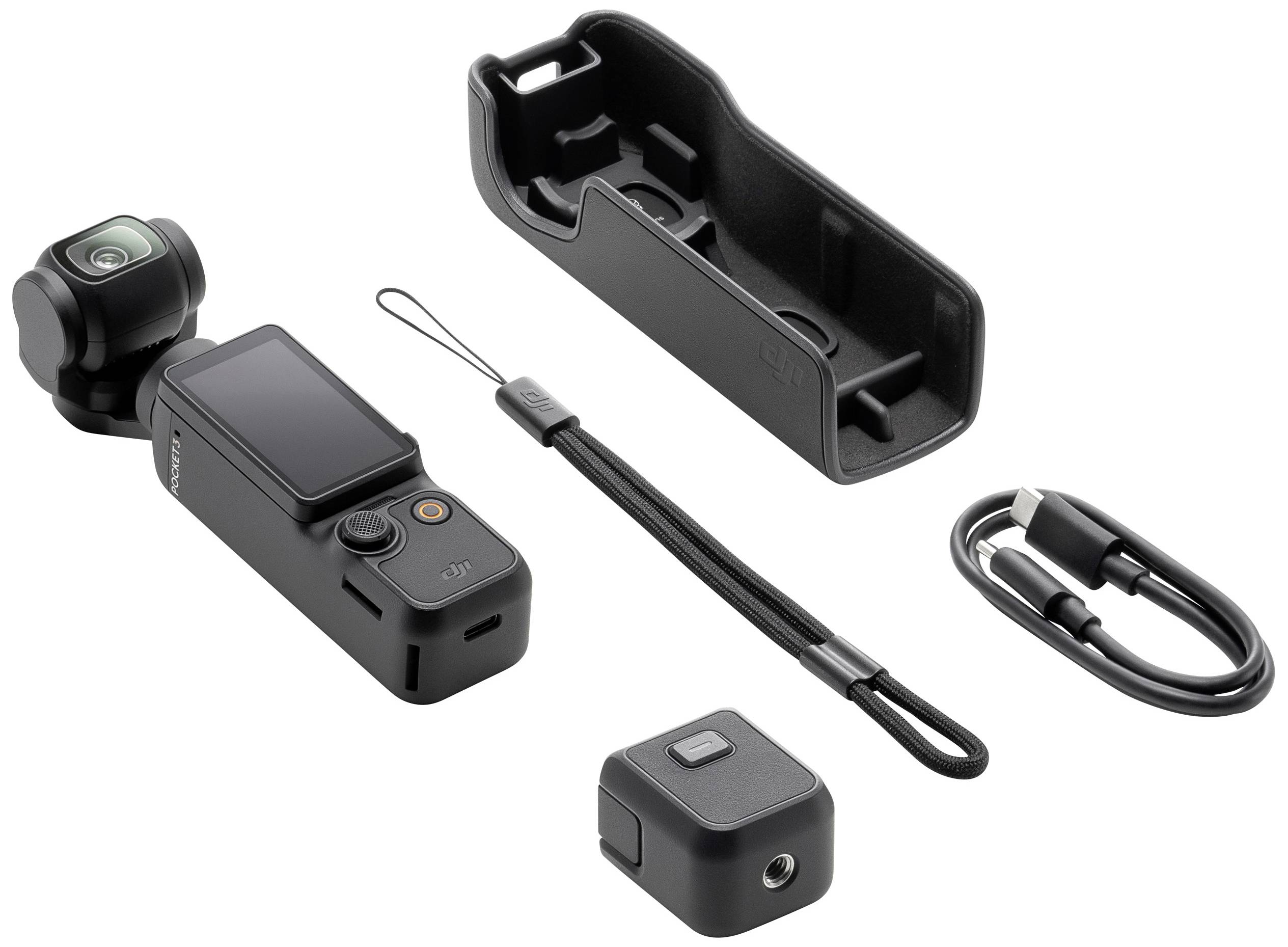 DJI Osmo Pocket 3 Action Cam 4K, WLAN, Bluetooth, Zeitlupe, Touch-Screen, Zeitraffer, Mini-Kamera, Ultra HD