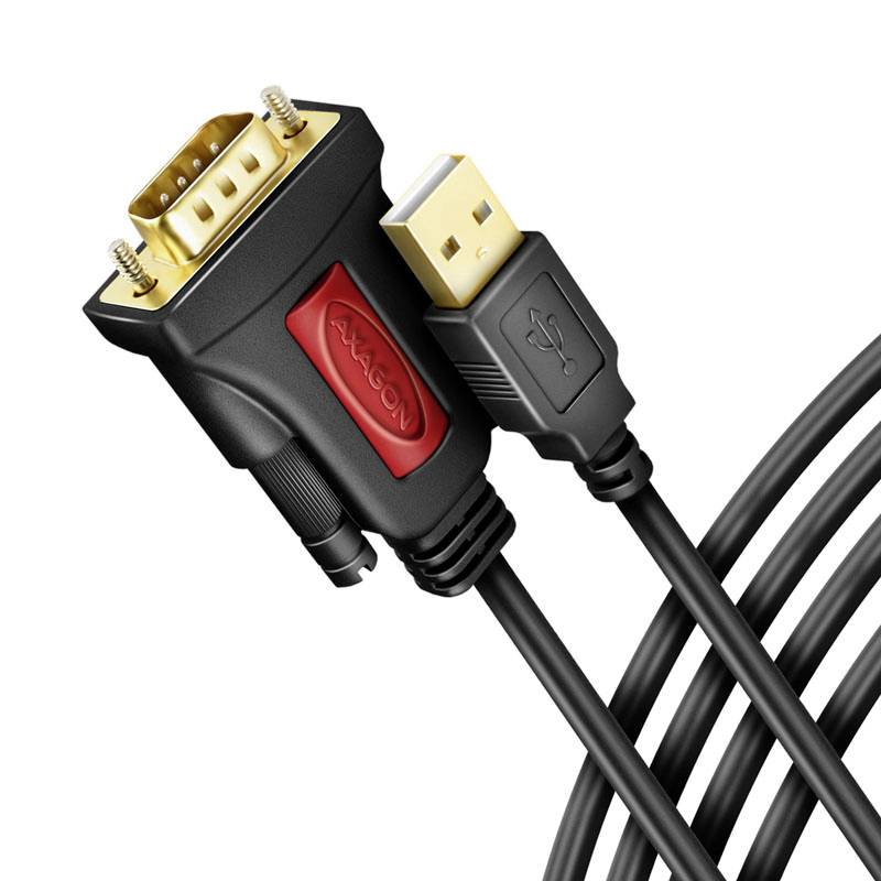 Zwei Kabel mit unterschiedlichen Steckern, links ein VGA-Stecker und rechts ein USB-Stecker, beide schwarz mit goldenen Kontakten.