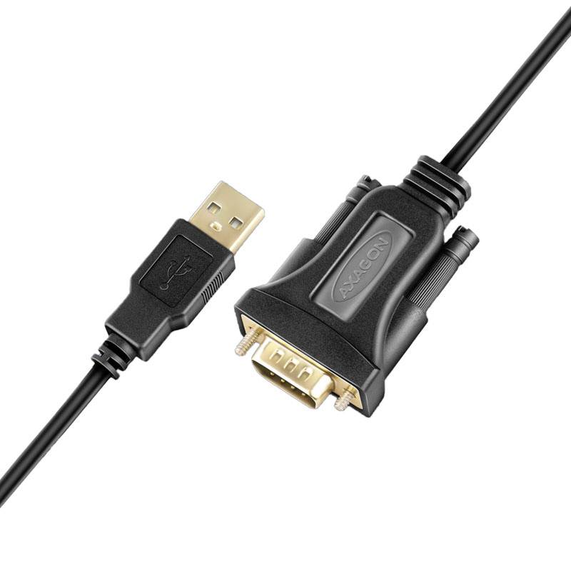 AXAGON USB 2.0 Adapterkabel [1x RS232-Stecker - 1x USB 2.0] ADS-1PQN 1.5m