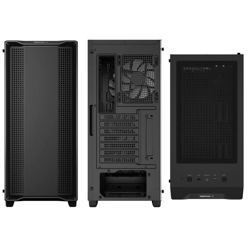 DeepCool CC560 Midi-Tower PC-Gehäuse Schwarz 4 Vorinstallierte LED Lüfter