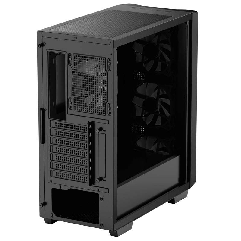 DeepCool CC560 Midi-Tower PC-Gehäuse Schwarz 4 Vorinstallierte LED Lüfter
