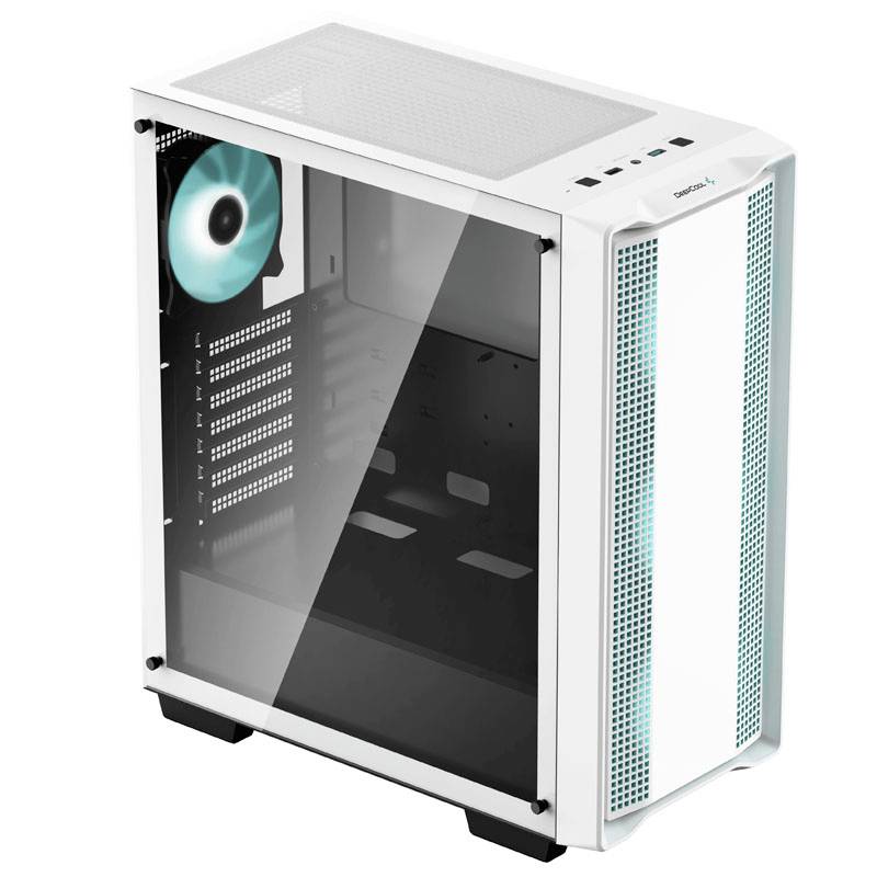 DeepCool CC560 Midi-Tower PC-Gehäuse Weiß 2 vorinstallierte Lüfter
