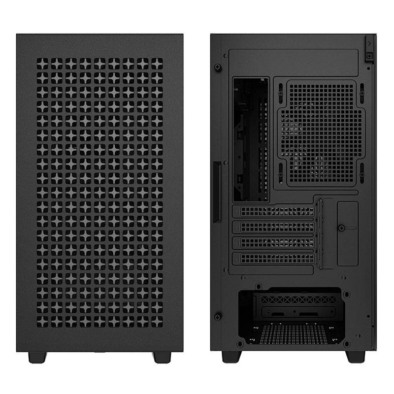 DeepCool CH370 Micro-Tower PC-Gehäuse Schwarz 1 vorinstallierter Lüfter