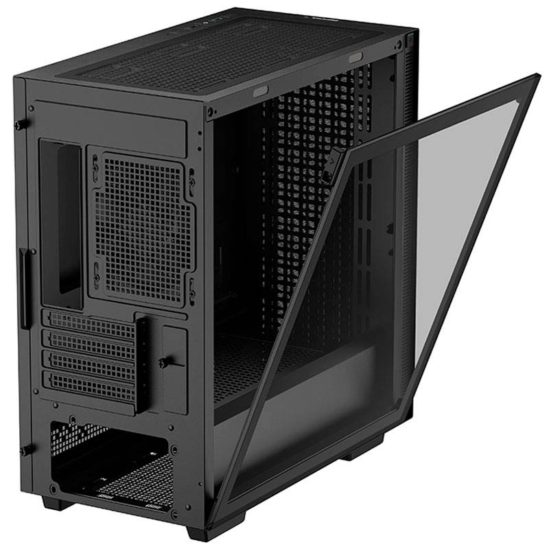 DeepCool CH370 Micro-Tower PC-Gehäuse Schwarz 1 vorinstallierter Lüfter
