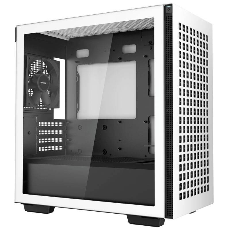 DeepCool CH370 Micro-Tower PC-Gehäuse Weiß 1 vorinstallierter Lüfter