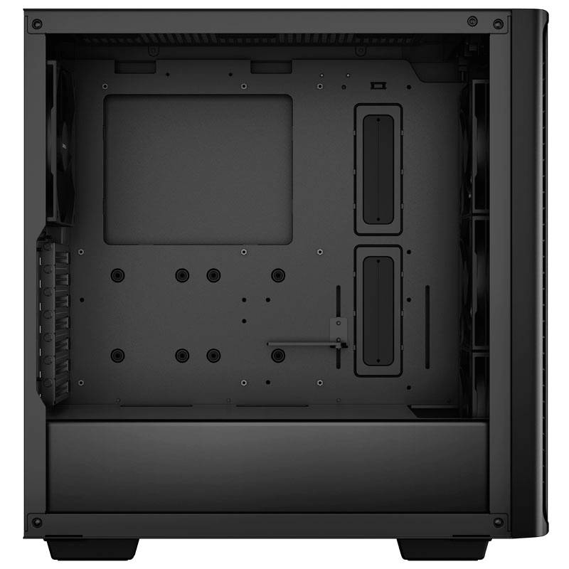 DeepCool CK560 Midi-Tower Gehäuse, Gaming-Gehäuse Schwarz 4 Vorinstallierte LED Lüfter