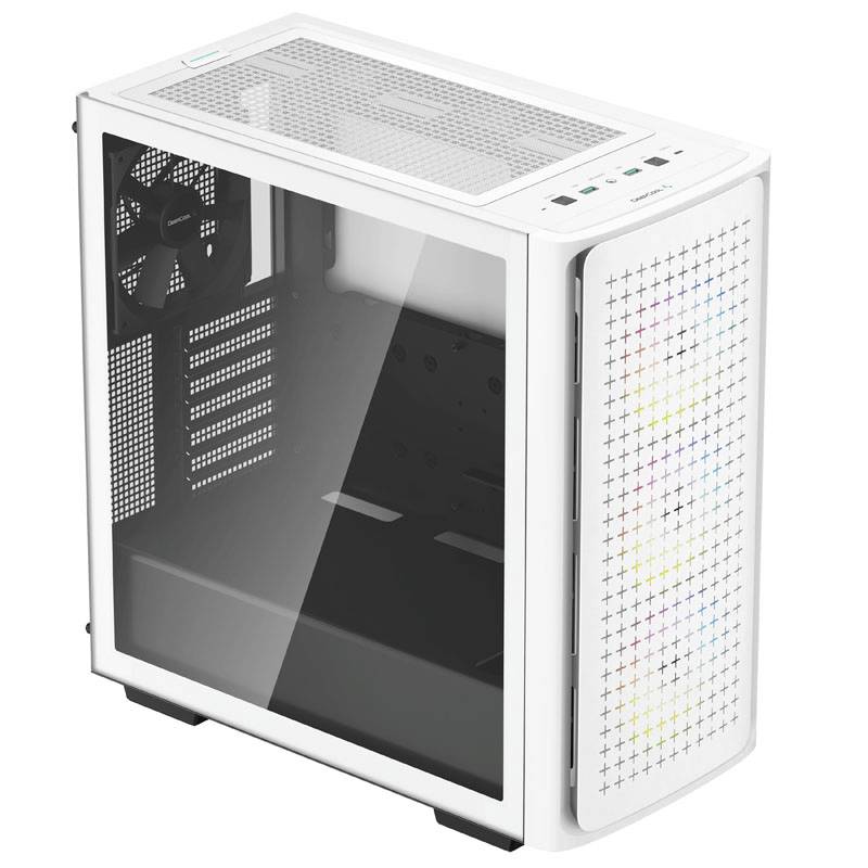 DeepCool CK560 Midi-Tower - weiß Midi-Tower PC-Gehäuse Weiß 4 Vorinstallierte LED Lüfter