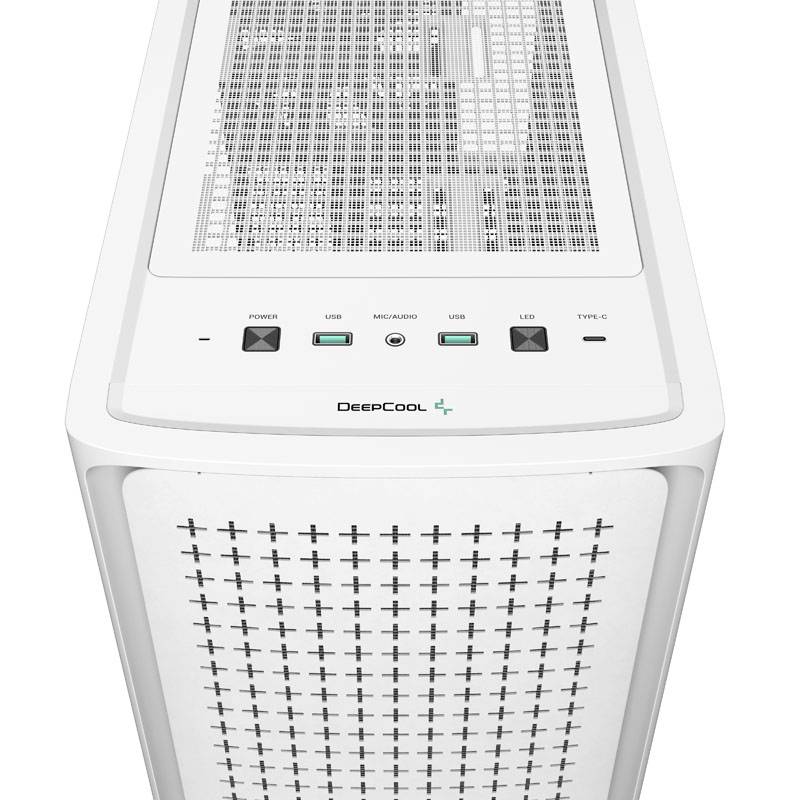 DeepCool CK560 Midi-Tower - weiß Midi-Tower PC-Gehäuse Weiß 4 Vorinstallierte LED Lüfter