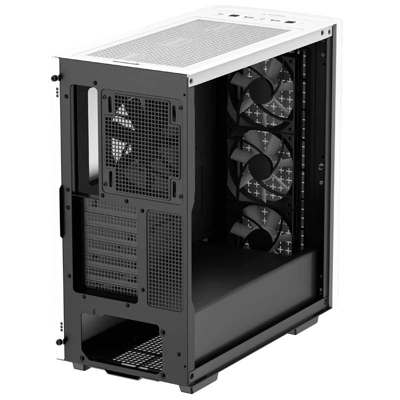 DeepCool CK560 Midi-Tower - weiß Midi-Tower PC-Gehäuse Weiß 4 Vorinstallierte LED Lüfter