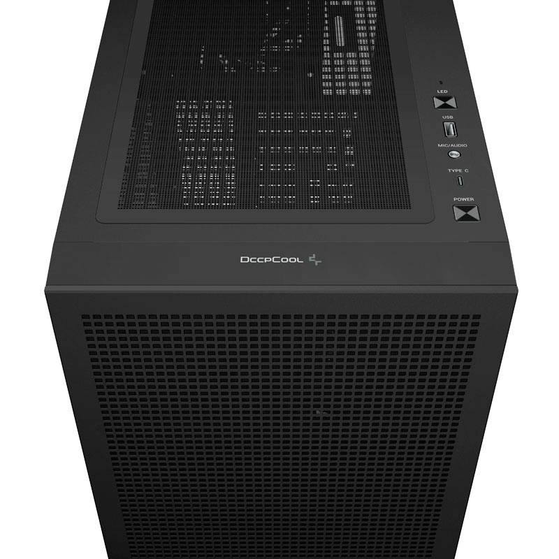 DeepCool CH560 Digital Midi-Tower PC-Gehäuse Schwarz 4 Vorinstallierte LED Lüfter