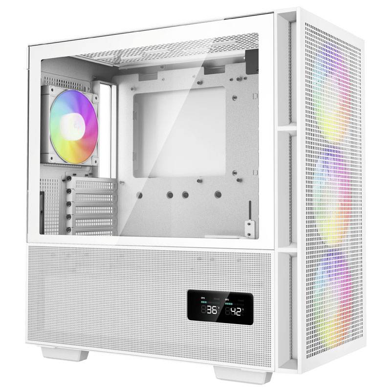 DeepCool CH560 Digital WH Midi-Tower PC-Gehäuse Weiß 4 vorinstallierte Lüfter