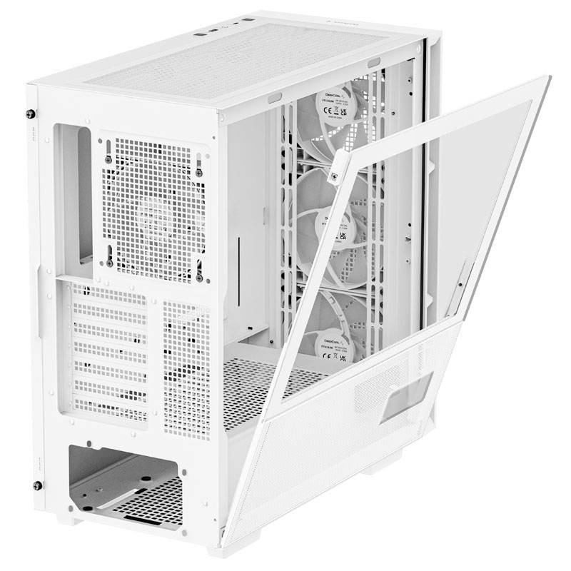 DeepCool CH560 Digital WH Midi-Tower PC-Gehäuse Weiß 4 vorinstallierte Lüfter