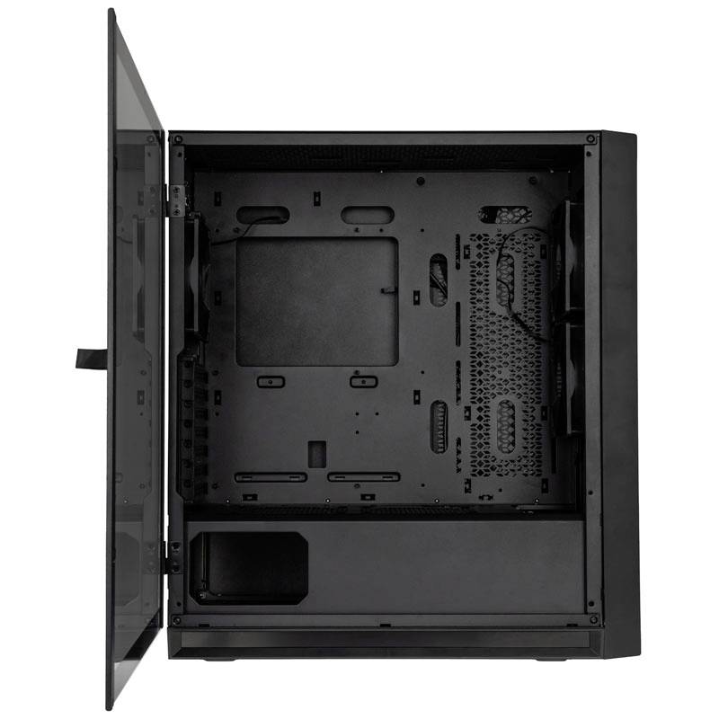 Kolink Unity Lateral Performance Midi-Tower PC-Gehäuse Schwarz 3 Vorinstallierte LED Lüfter