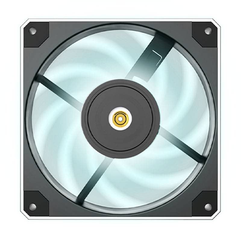 MONTECH Metal120 PWM PC-Gehäuse-Lüfter Schwarz (B x H x T) 120 x 120 x 25mm