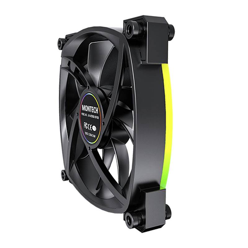 MONTECH AX120 PWM ARGB PC-Gehäuse-Lüfter Schwarz (B x H x T) 120 x 120 x 25mm