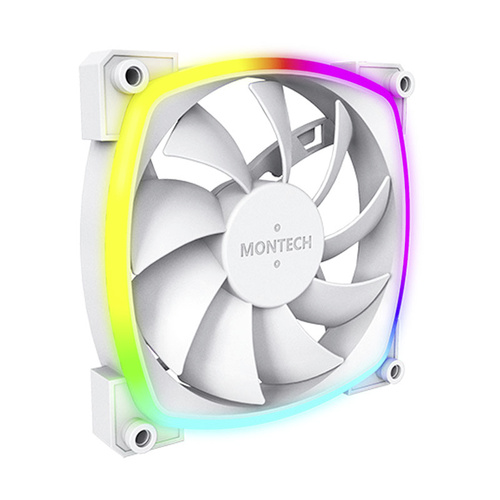 MONTECH AX120 PWM ARGB Ventilateur pour PC blanc (l x H x P) 120 x 120 x 25  mm