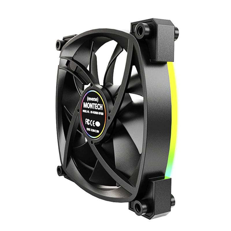 MONTECH RX120 PWM ARGB PC-Gehäuse-Lüfter Schwarz (B x H x T) 120 x 120 x 25mm