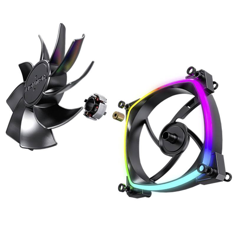 MONTECH RX120 PWM ARGB PC-Gehäuse-Lüfter Schwarz (B x H x T) 120 x 120 x 25 mm