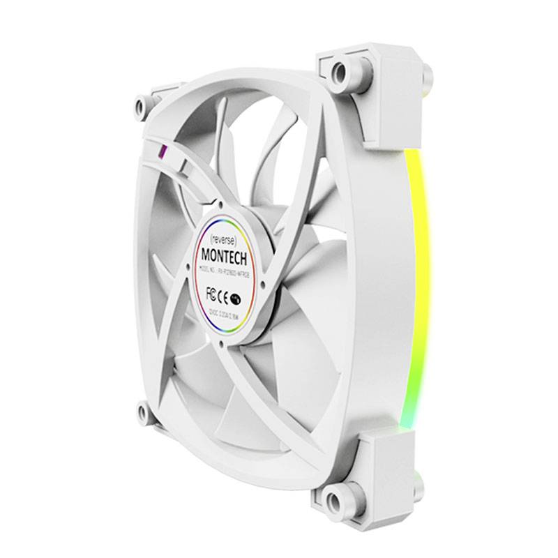 MONTECH RX120 PWM ARGB PC-Gehäuse-Lüfter Weiß, Grau (B x H x T) 120 x 120 x 25mm