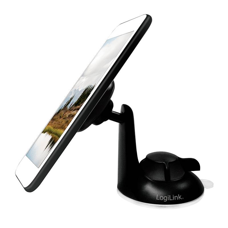 LogiLink AA0110 Saugnapf Handy-Kfz-Halterung 360° drehbar, Magnetbefestigung