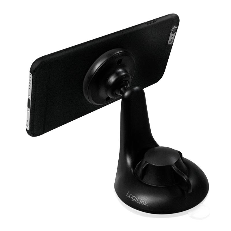 LogiLink AA0110 Saugnapf Handy-Kfz-Halterung 360° drehbar, Magnetbefestigung