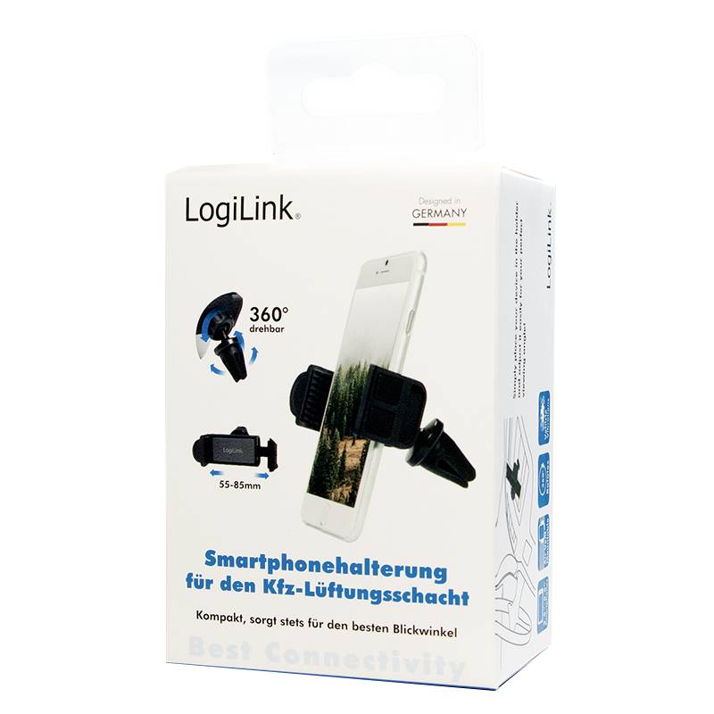 LogiLink AA0113 Lüftungsgitter Handy-Kfz-Halterung 360° drehbar