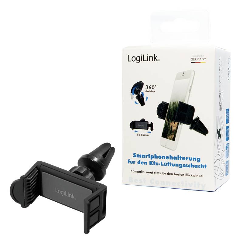 LogiLink AA0113 Lüftungsgitter Handy-Kfz-Halterung 360° drehbar
