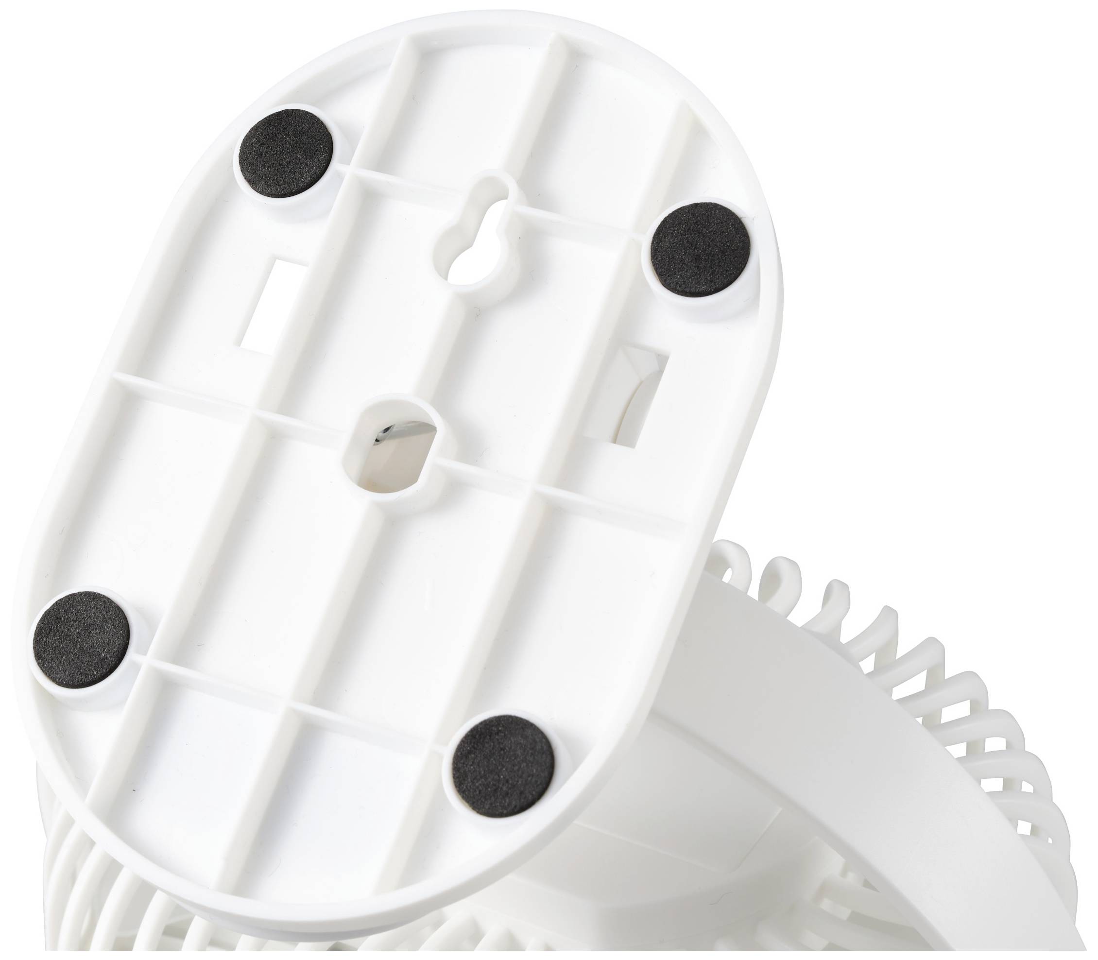 Renkforce RF-USBF-510-WH USB-Ventilator Schwenkbar, Höhenverstellbar (Ø x H) 150 mm x 166 mm Weiß