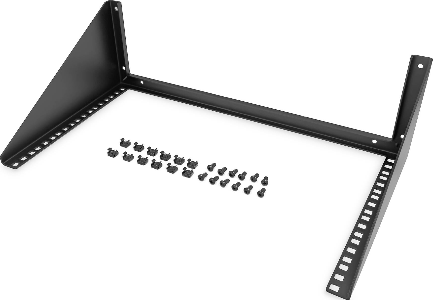 Digitus DN-48005 19 Zoll Equipment-Wandhalterung 6 HE Geeignet für Schranktiefe: ab 300mm Schwarz (RAL 9005) 19 Zoll