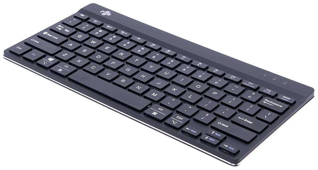 R-GO Tools Compact Break Bluetooth® Tastatur US-Englisch, QWERTY Schwarz Ergonomisch