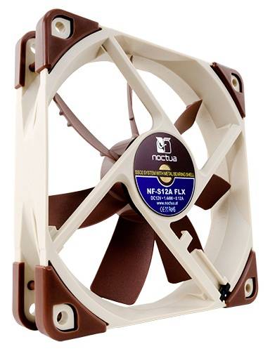 Noctua NF-S12A FLX PC-Gehäuse-Lüfter Beige, Braun (B x H x T) 120 x 120 x 25mm