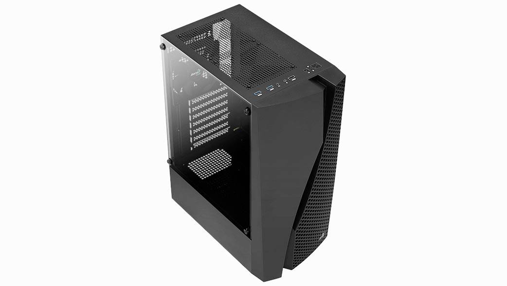 AeroCool Wave Midi-Tower PC-Gehäuse Schwarz