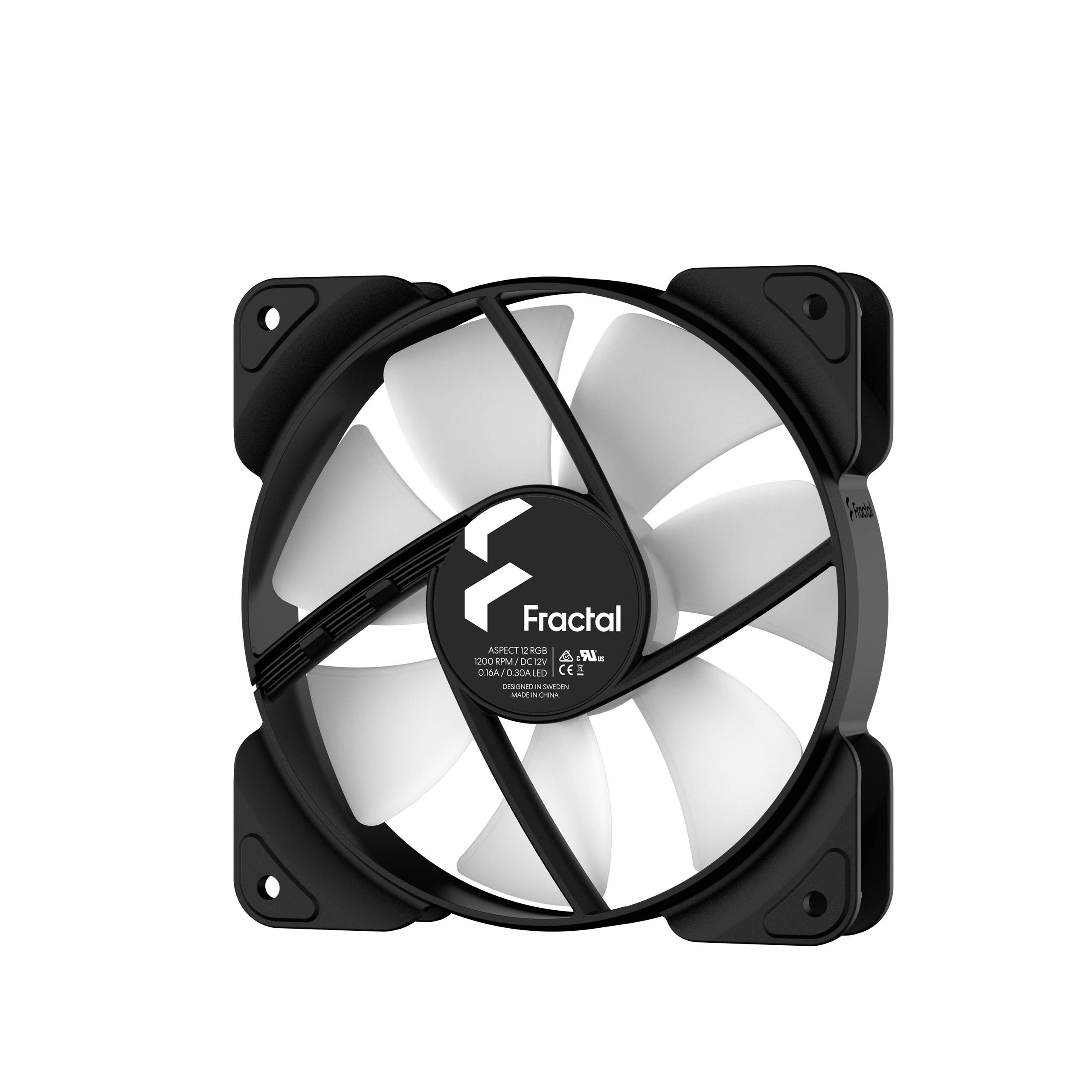 Fractal Design Aspect 12 RGB PC-Gehäuse-Lüfter Schwarz