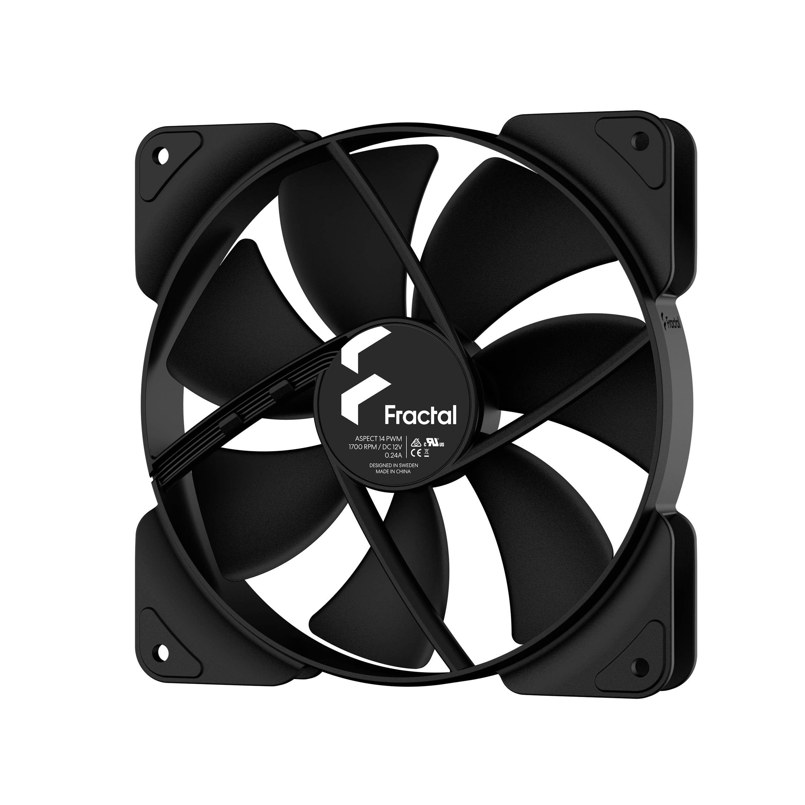 Fractal Design Aspect 14 PWM PC-Gehäuse-Lüfter Schwarz