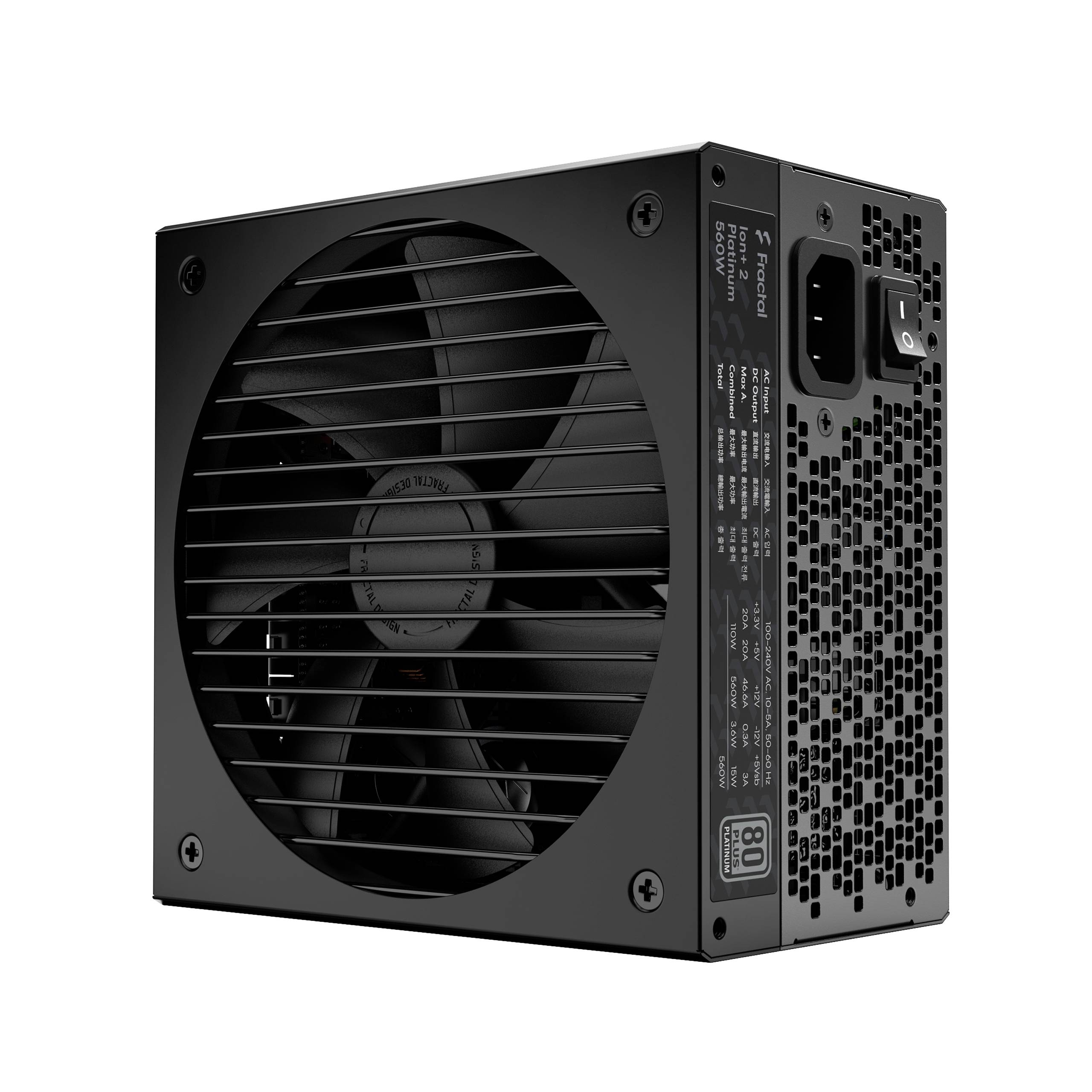 Fractal Design Ion+ 2 Platinum 560W PC Netzteil 560 W 80PLUS® Platinum