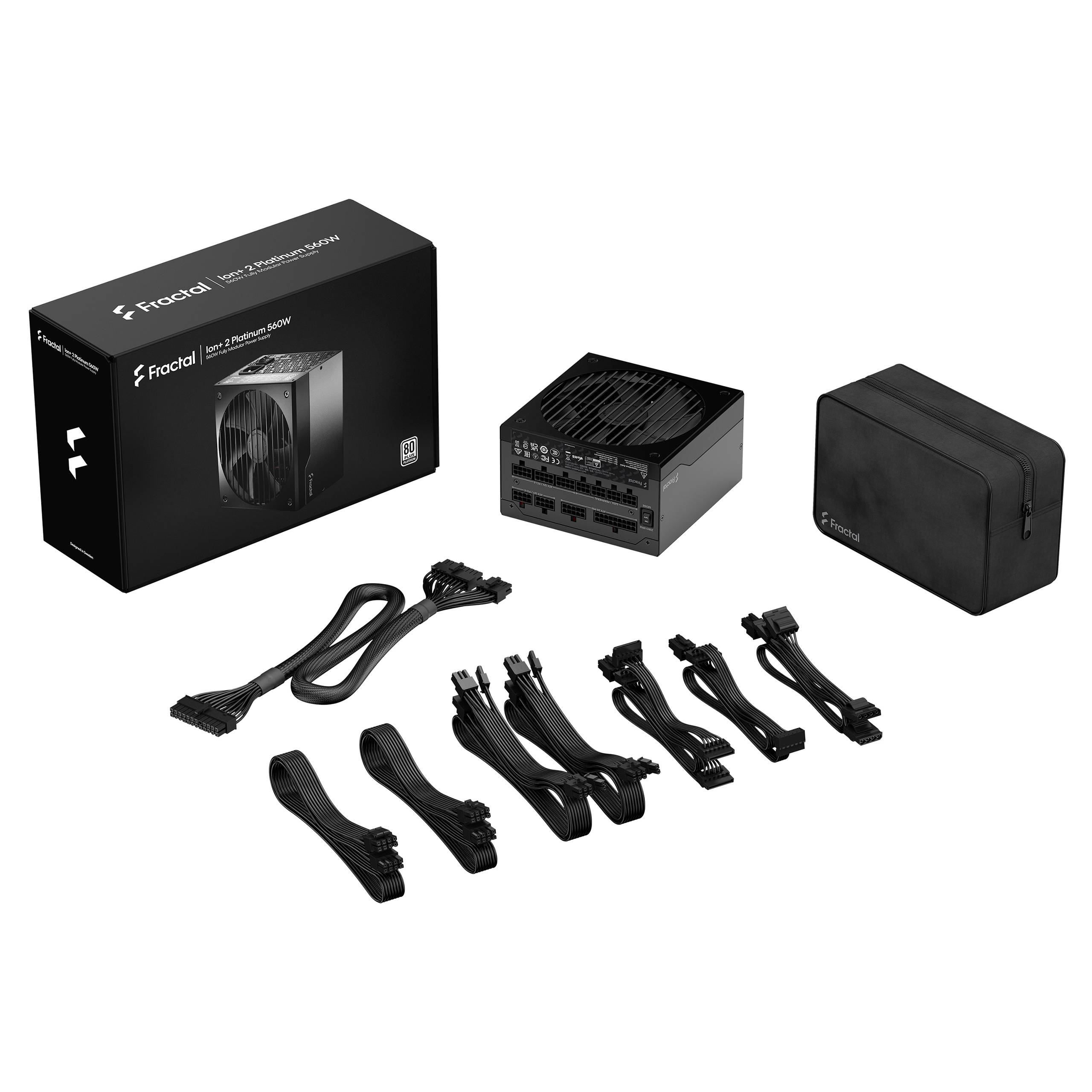 Fractal Design Ion+ 2 Platinum 560W PC Netzteil 560 W 80PLUS® Platinum