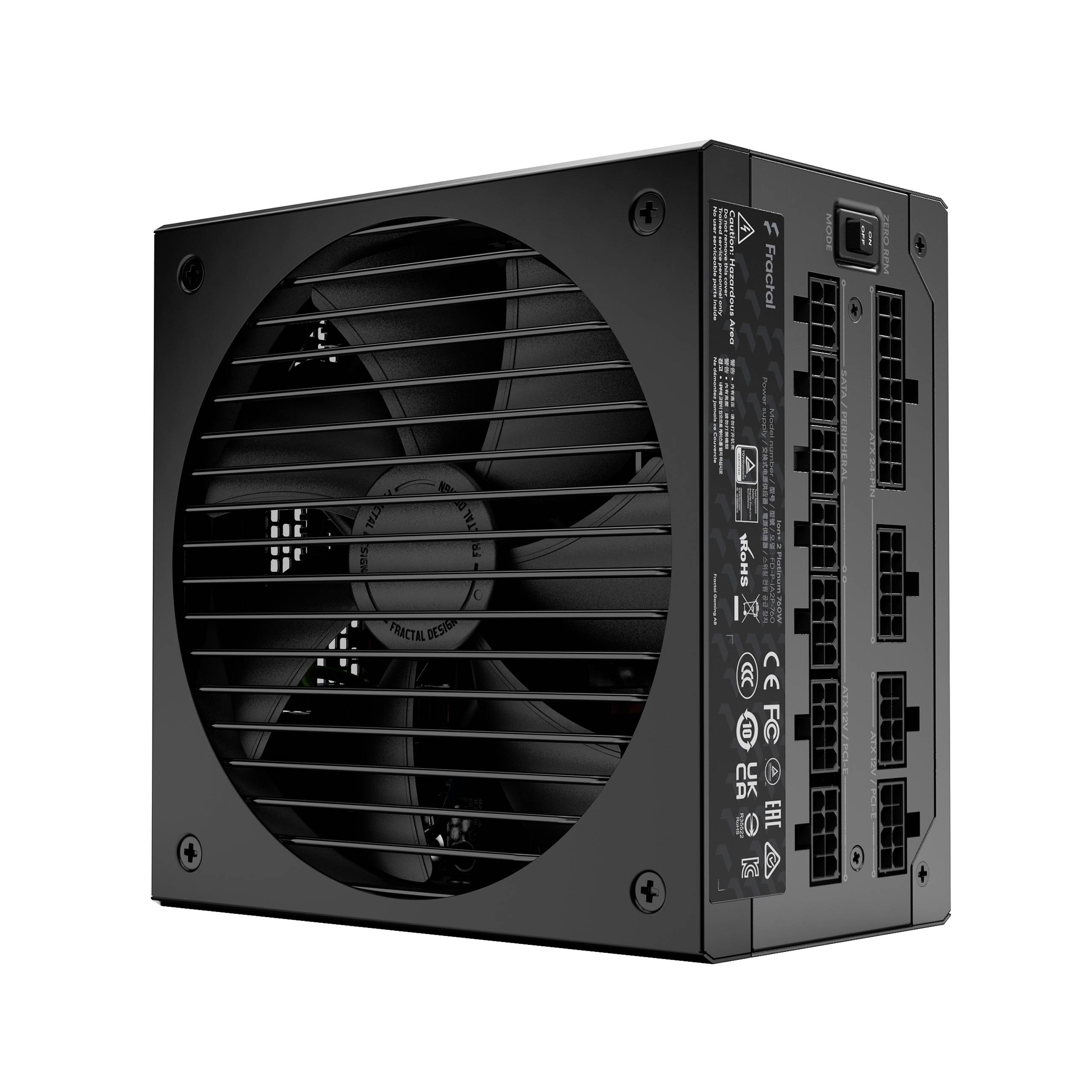 Fractal Design Ion+ 2 Platinum 760W PC Netzteil 760 W 80PLUS® Platinum
