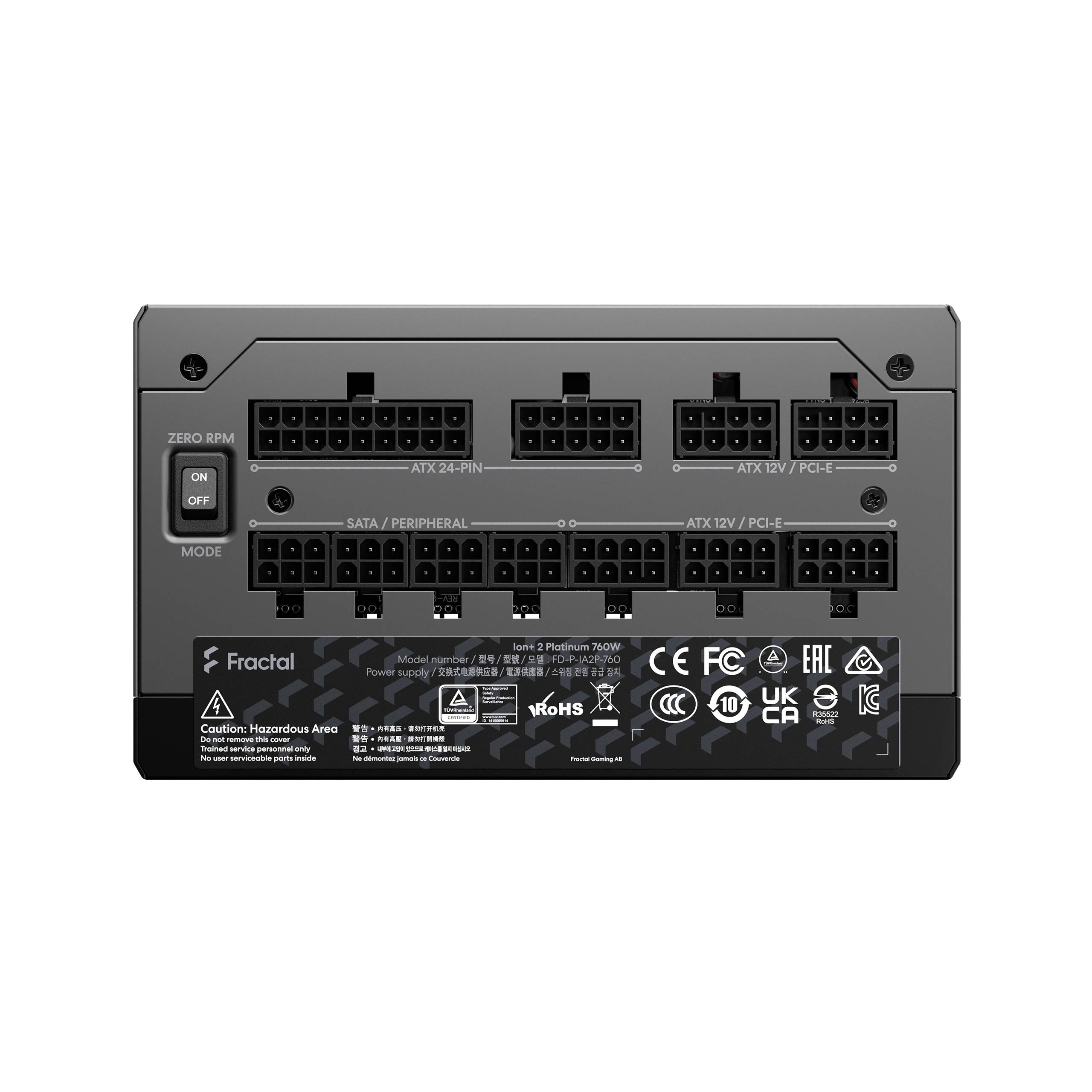 Fractal Design Ion+ 2 Platinum 760W PC Netzteil 760 W 80PLUS® Platinum