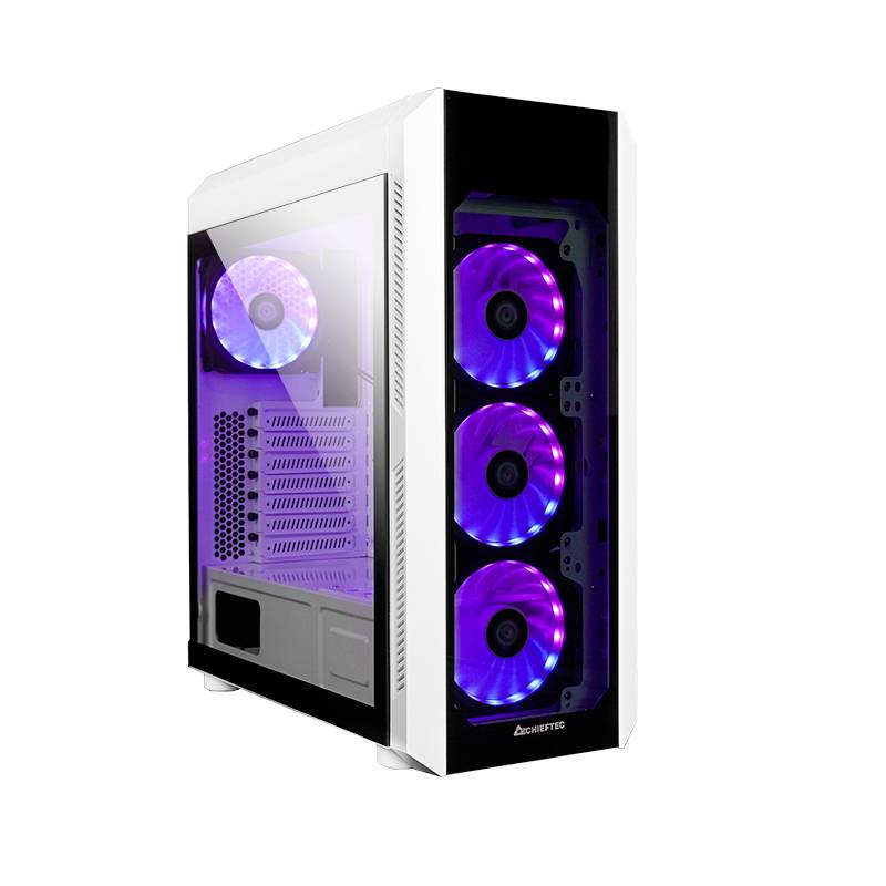 Chieftec GL-03W-OP Midi-Tower PC-Gehäuse Weiß