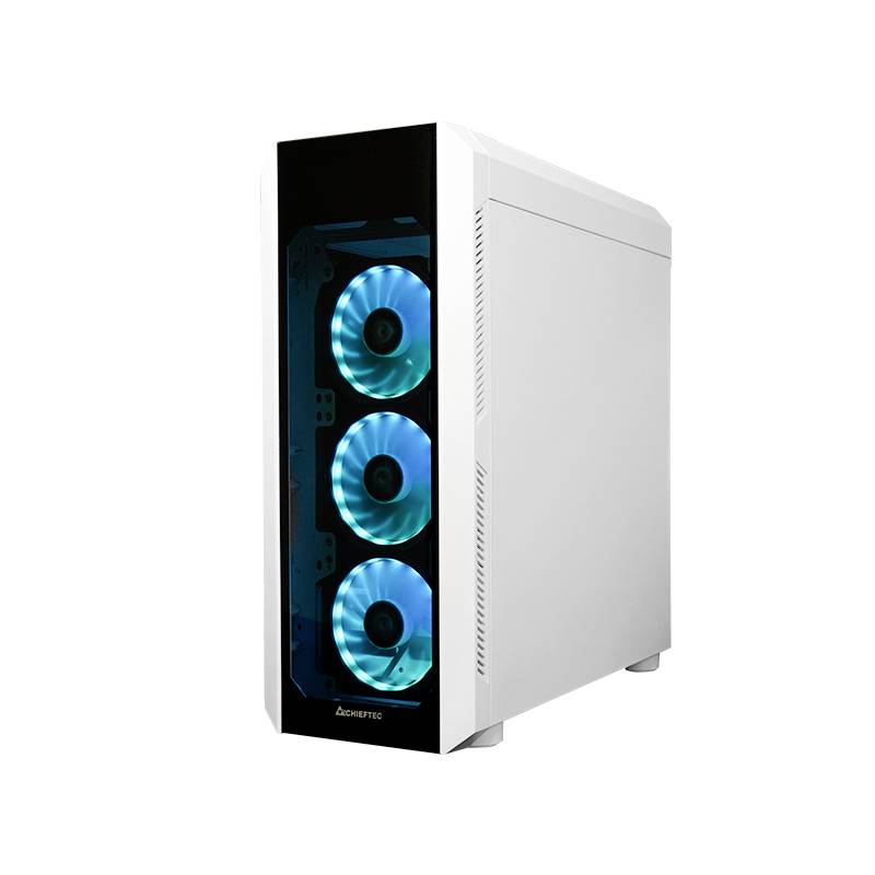 Chieftec GL-03W-OP Midi-Tower PC-Gehäuse Weiß
