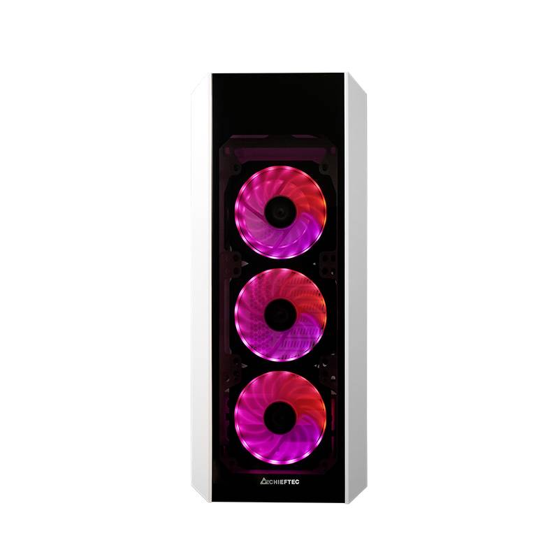 Chieftec GL-03W-OP Midi-Tower PC-Gehäuse Weiß