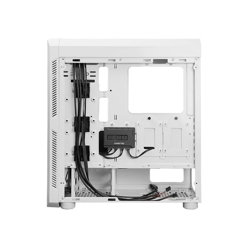 Chieftec GL-03W-OP Midi-Tower PC-Gehäuse Weiß