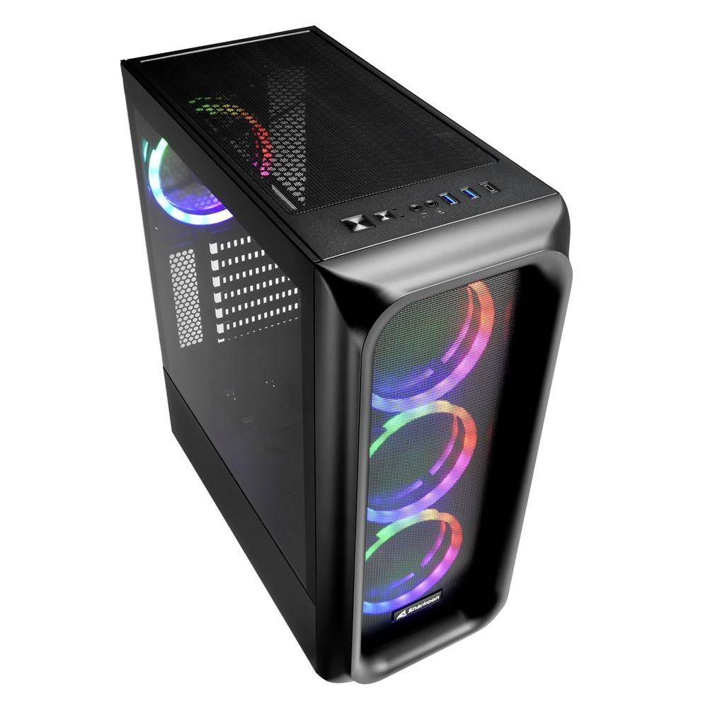 Sharkoon TK5M RGB ATX Desktop PC-Gehäuse Schwarz